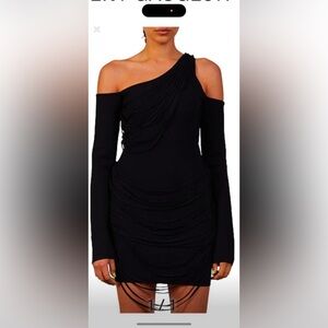 Elegant Black Off-Shoulder Dress